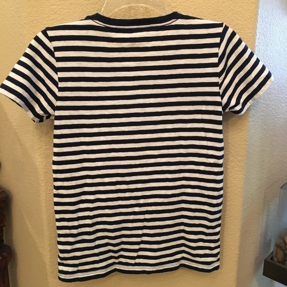 J. Crew Flamingo w/ Stripes T-shirt Size Xsmall - Picture 5 of 5